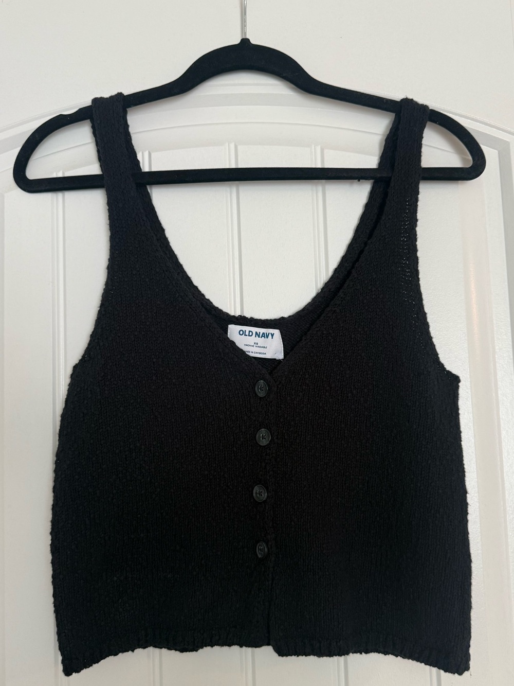 Old Navy Black Crop Top NWT